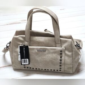 Rampage Studded Shoulder Bag In Greige -  New With Tags